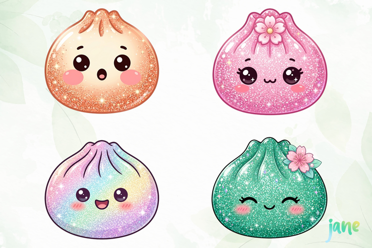 Glitter Dumpling Clipart PNG