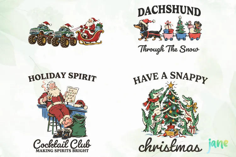 Vintage Christmas Clipart