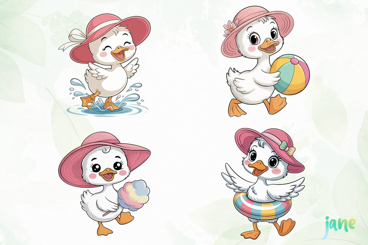 Cute Duck Clipart Image 9