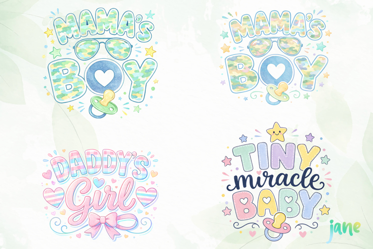 Newborn Baby Shower Clipart