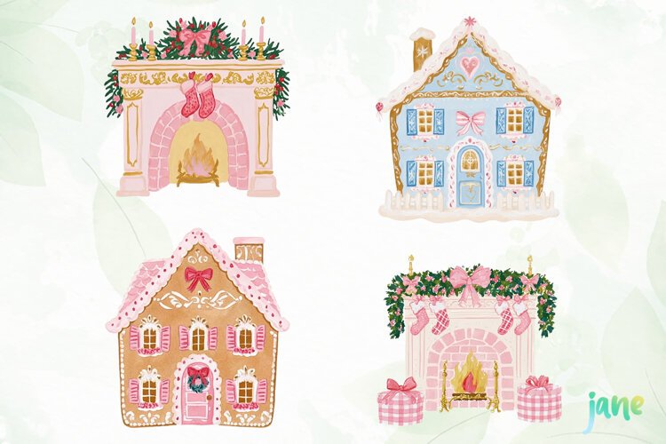 Preppy Christmas Clipart example image 1