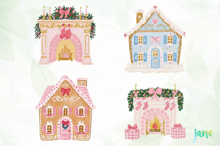 Preppy Christmas Clipart