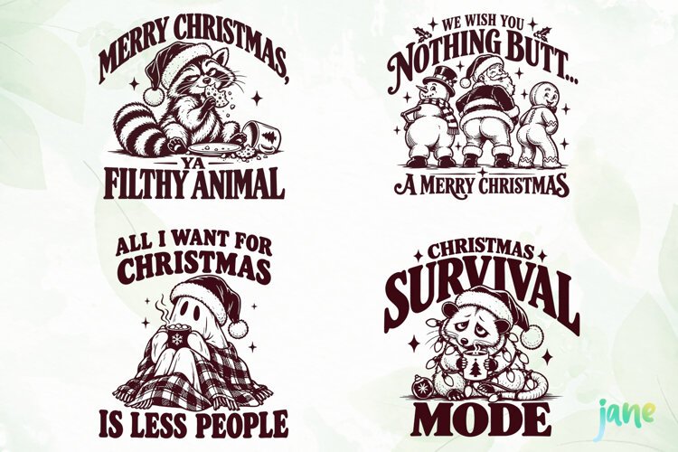 Funny Christmas Humor Clipart example image 1