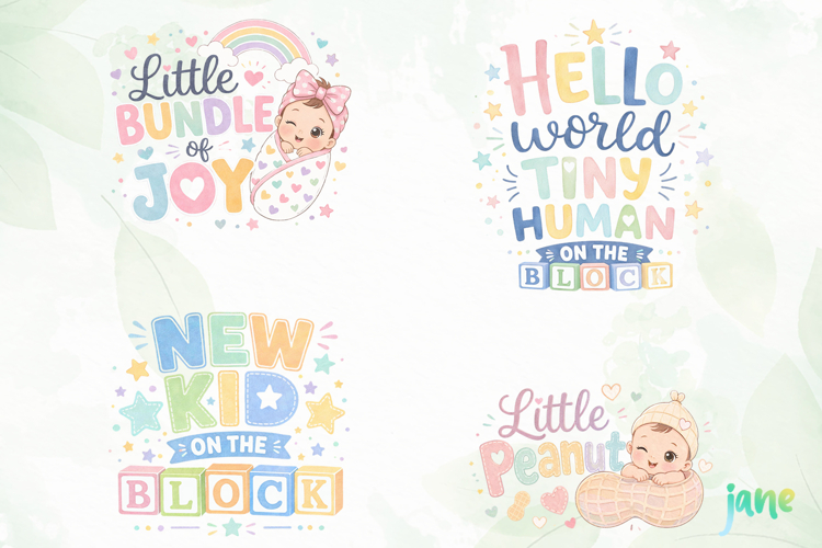 Newborn Baby Shower Clipart