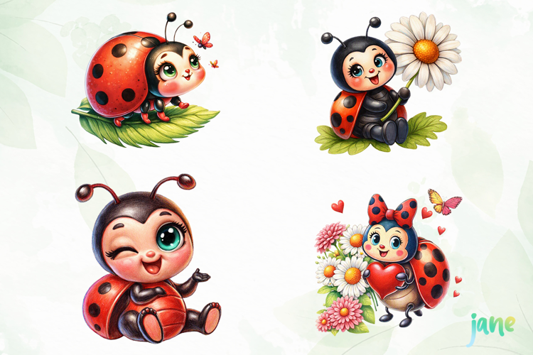 Funny Ladybug Clipart