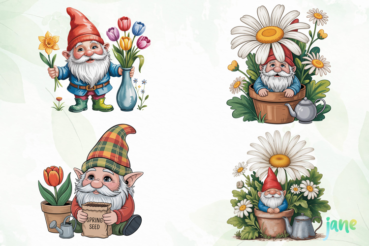 Cute Gnome Clipart Image 22