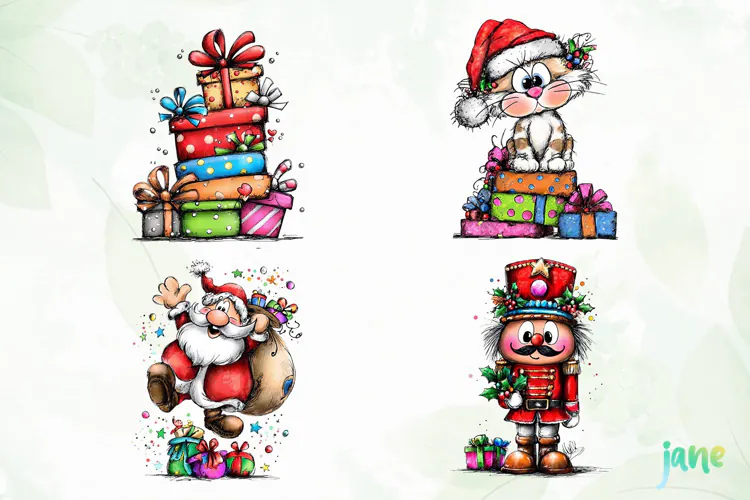 Christmas Characters Clipart