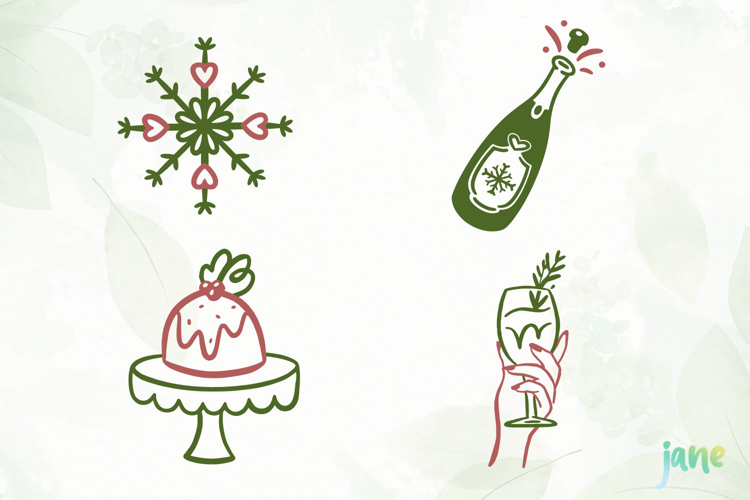 Hand Drawn Christmas SVG