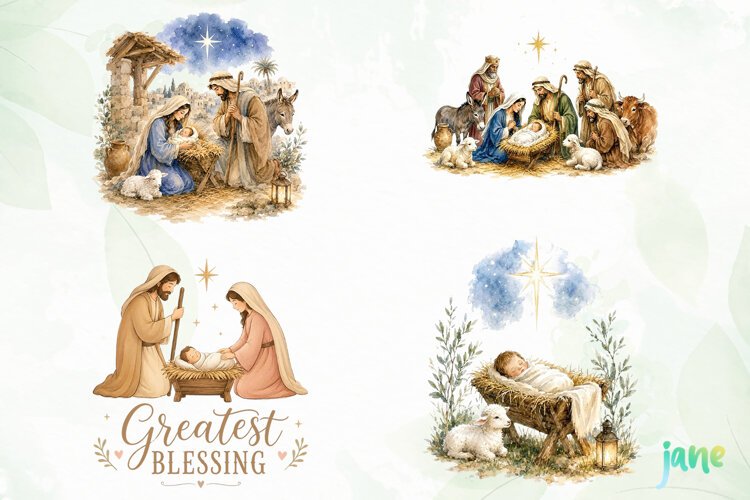 Christian Christmas Png Clipart example image 1