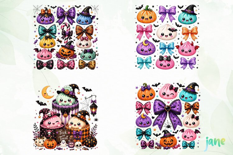 Halloween Glitter Dumplings Clipart example image 1