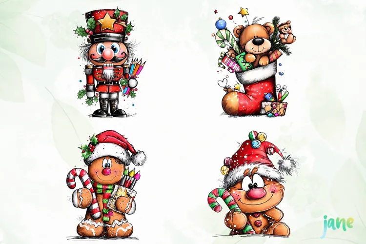 Christmas Characters Clipart