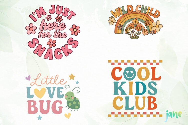 Funny Kids Quotes Clipart example image 1