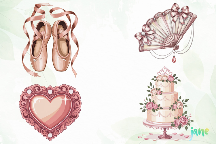 Coquette Valentine PNG Clipart