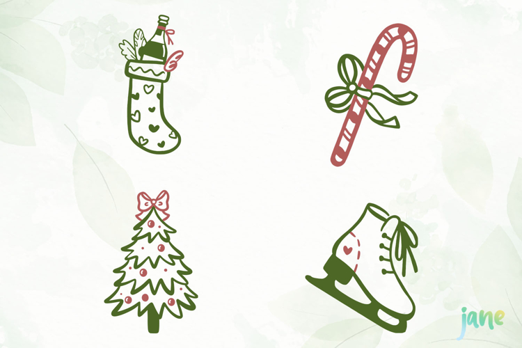 Hand Drawn Christmas SVG