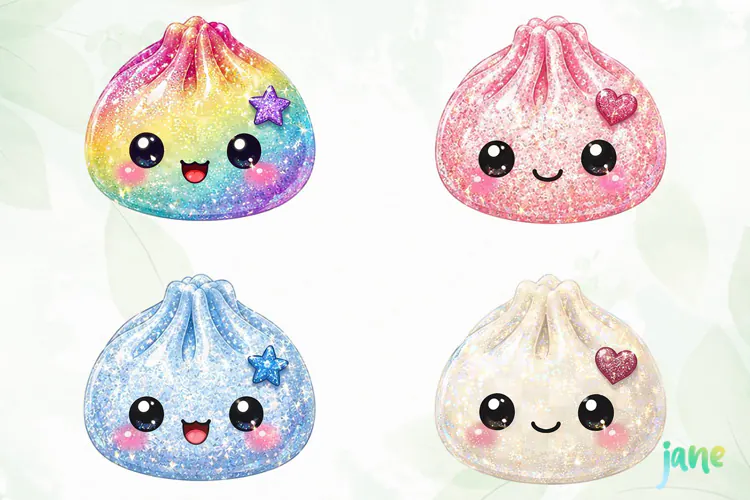 Glitter Dumpling Clipart