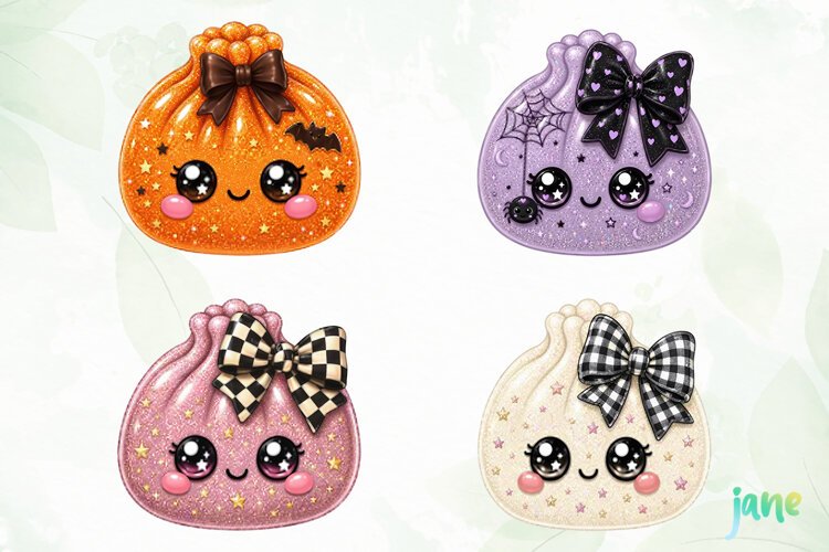 Halloween Glitter Dumplings Clipart example image 1