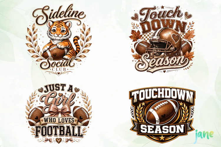 Retro Game Day Clipart