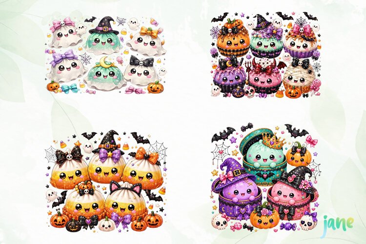 Halloween Glitter Dumplings Clipart example image 1
