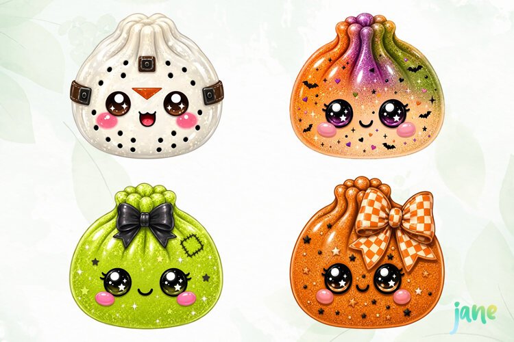 Halloween Glitter Dumplings Clipart example image 1