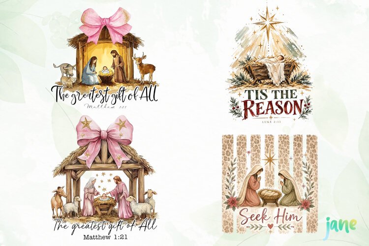 Christian Christmas Png Clipart example image 1