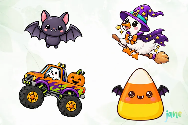Kawaii Halloween PNG Clipart
