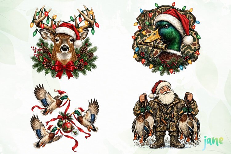 Christmas Hunting PNG Clipart example image 1
