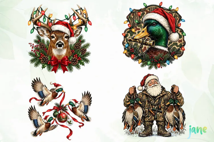 Christmas Hunting PNG Clipart