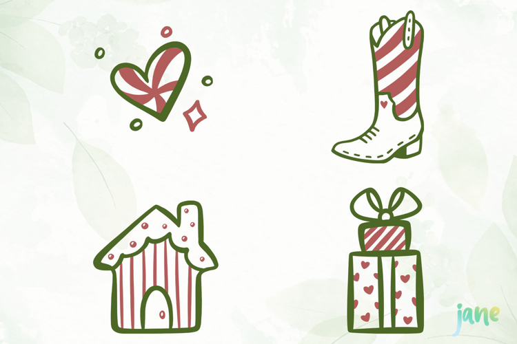 Hand Drawn Christmas SVG