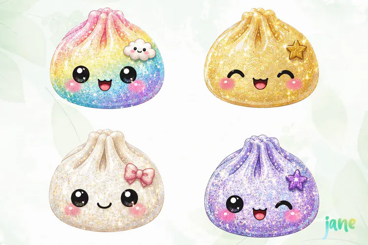 Glitter Dumpling Clipart