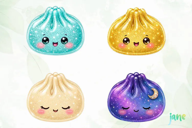 Glitter Dumpling Clipart