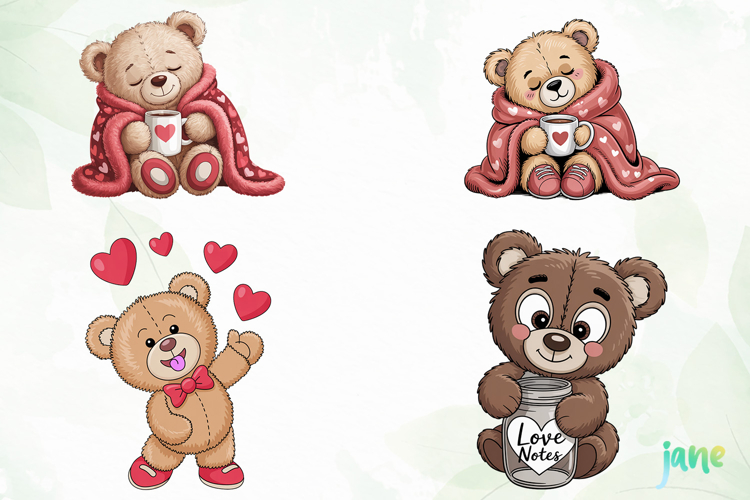 Valentine Teddy Bear Clipart