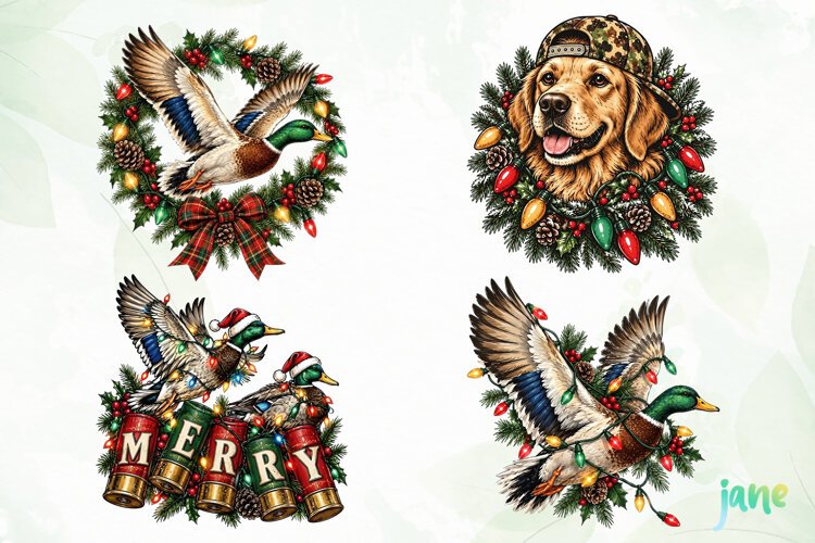 Christmas Hunting PNG Clipart example image 1