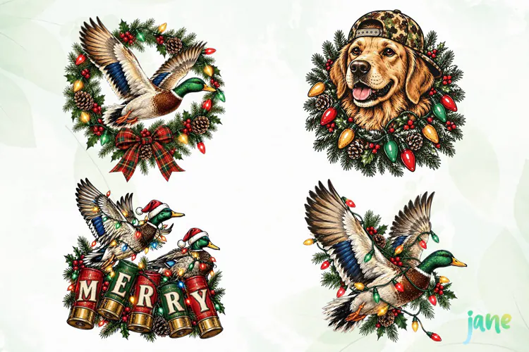Christmas Hunting PNG Clipart