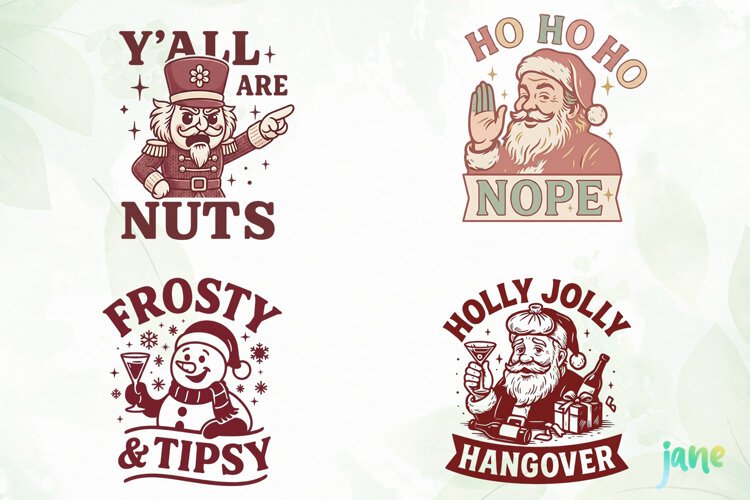 Funny Christmas Humor Clipart example image 1