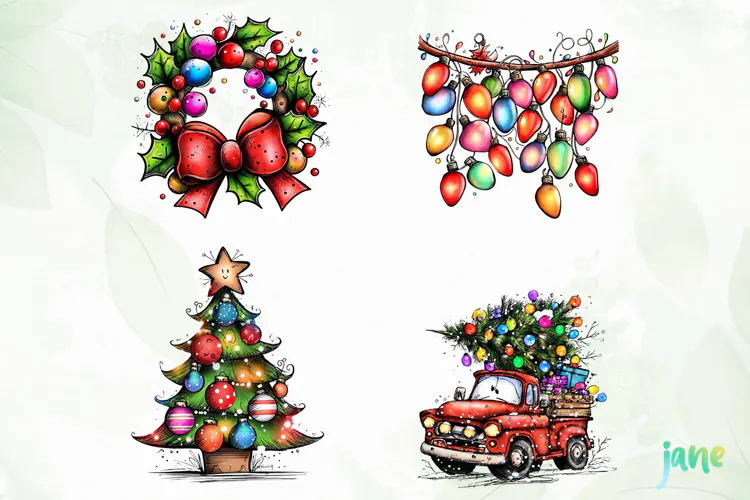 Christmas Characters Clipart