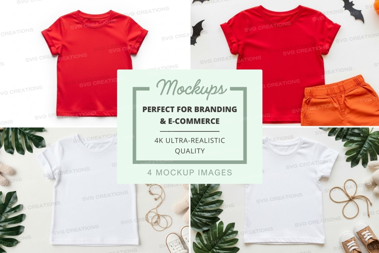 Mockup of children's clothing