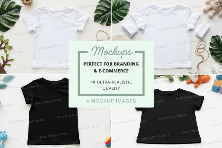 Black Tshirt Mockup Image 22