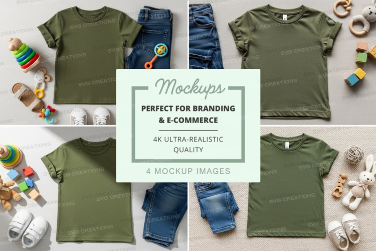 Mockup: kids' clothing and accessories