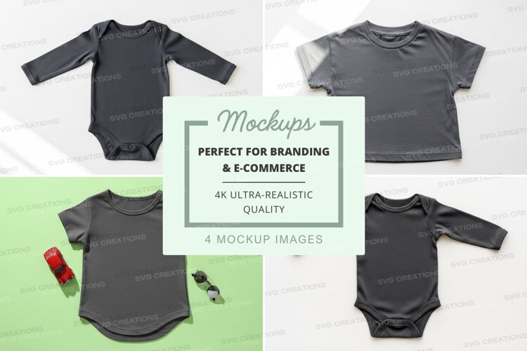 Mockup collection of baby clothing example image 1