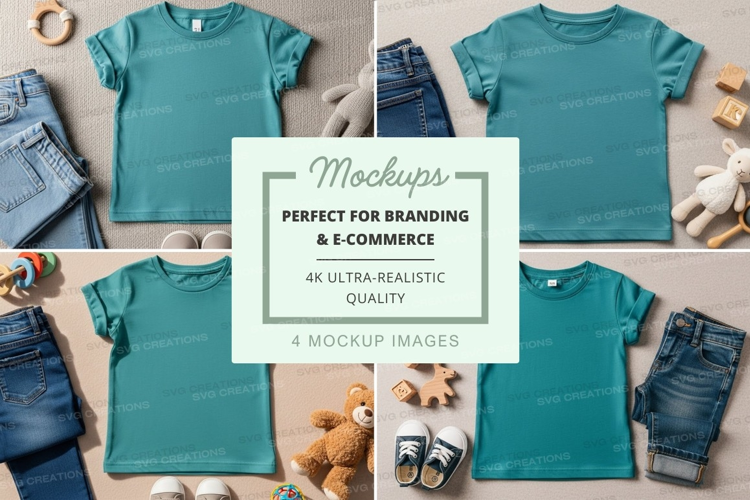 Mockup of children's clothing
