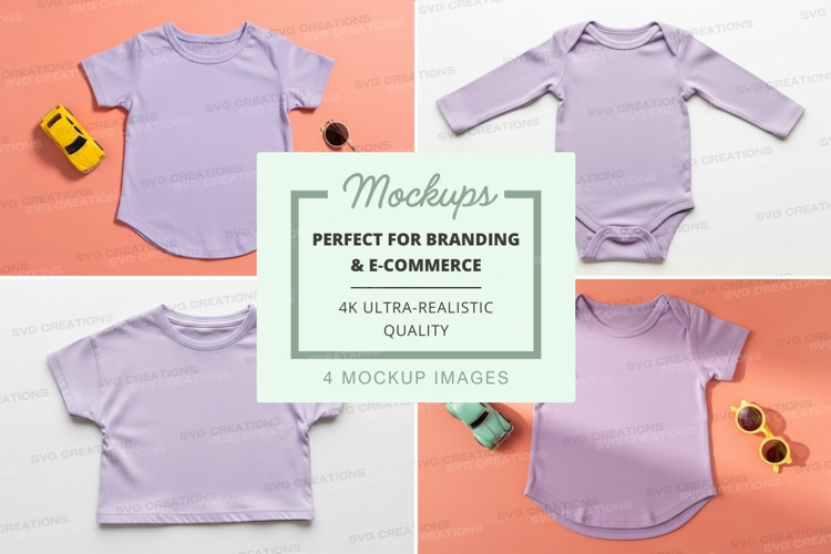 Mockup: baby clothing collection