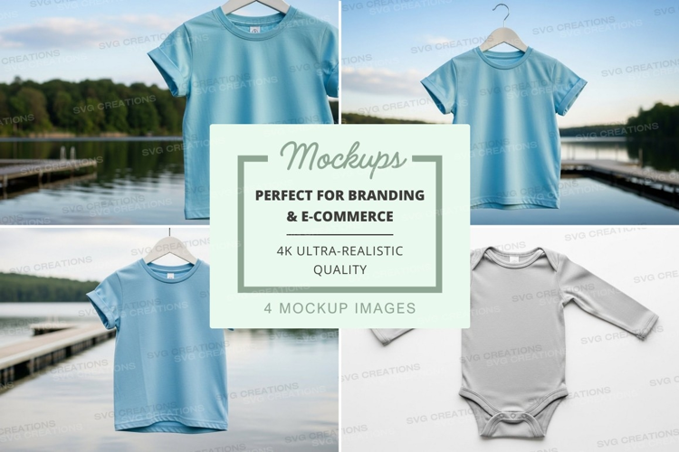 Mockup: baby clothing collection