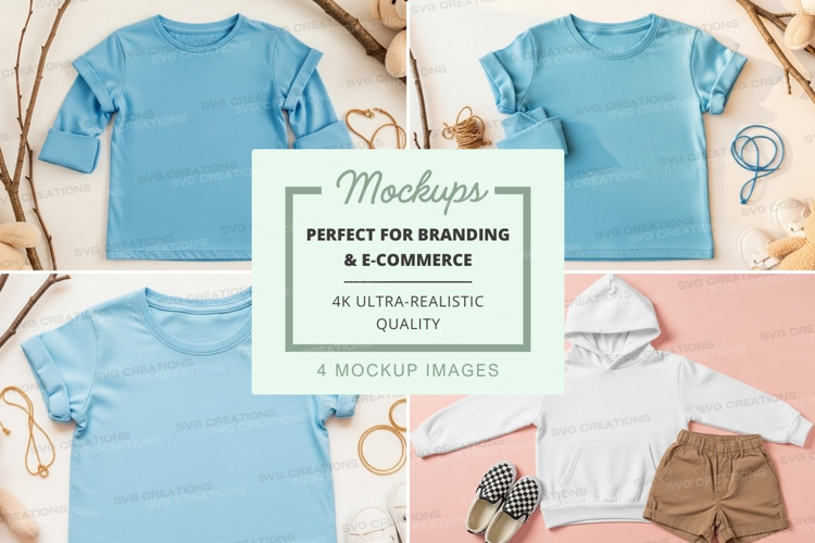 Mockup: children's clothing collection