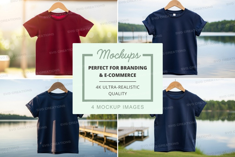 Mockup collection of t-shirts