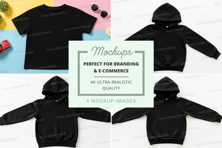 Black Tshirt Mockup Image 9