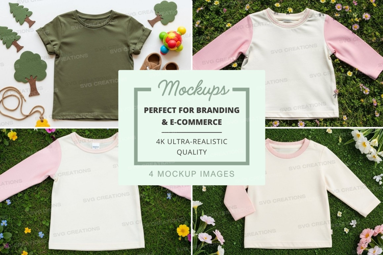 Mockup: children's clothing collection
