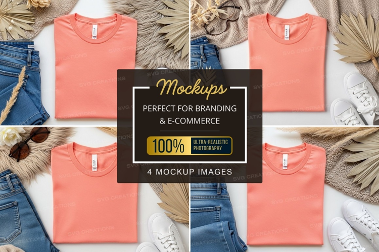 Vibrant t-shirt mockup