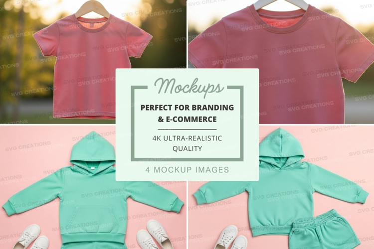 Mockup: children's clothing collection