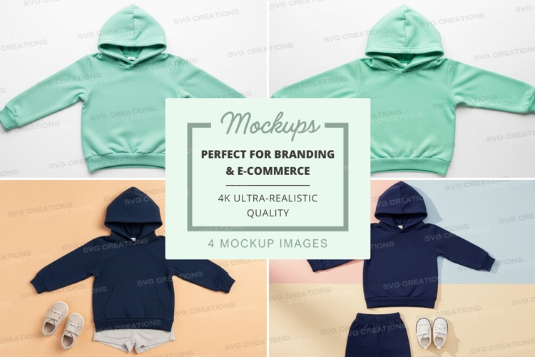 Mockup: kids hoodie collection