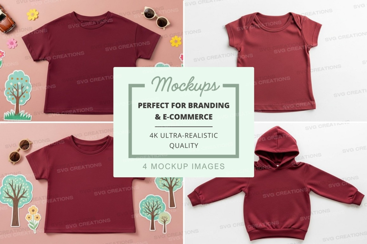 Mockup: kids' clothing collection